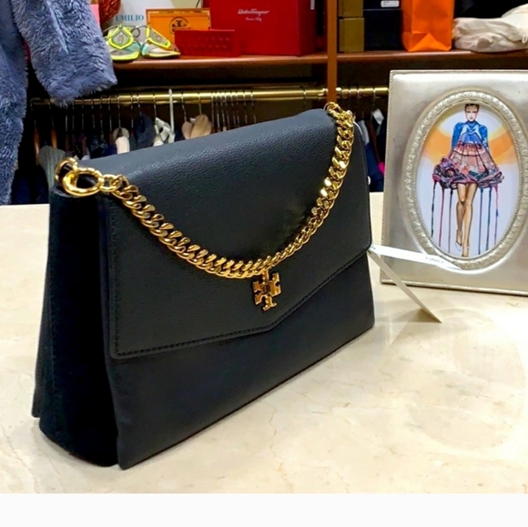 TORY BURCH KIRA MIXED-MATERIALS DOUBLE-STRAP XBDY - Picture 3 of 8